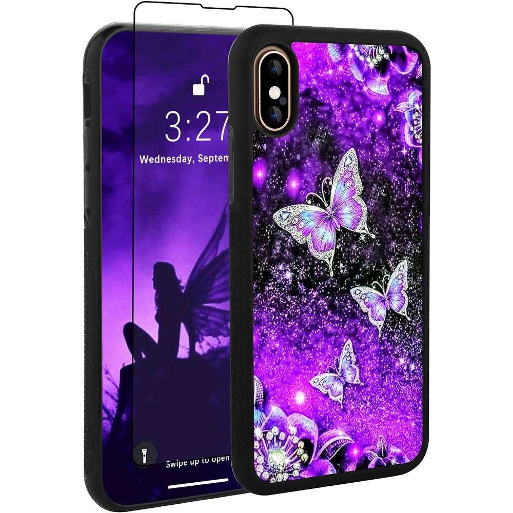 OOK Purple Butterfly Nebula iPhone X XS Case New